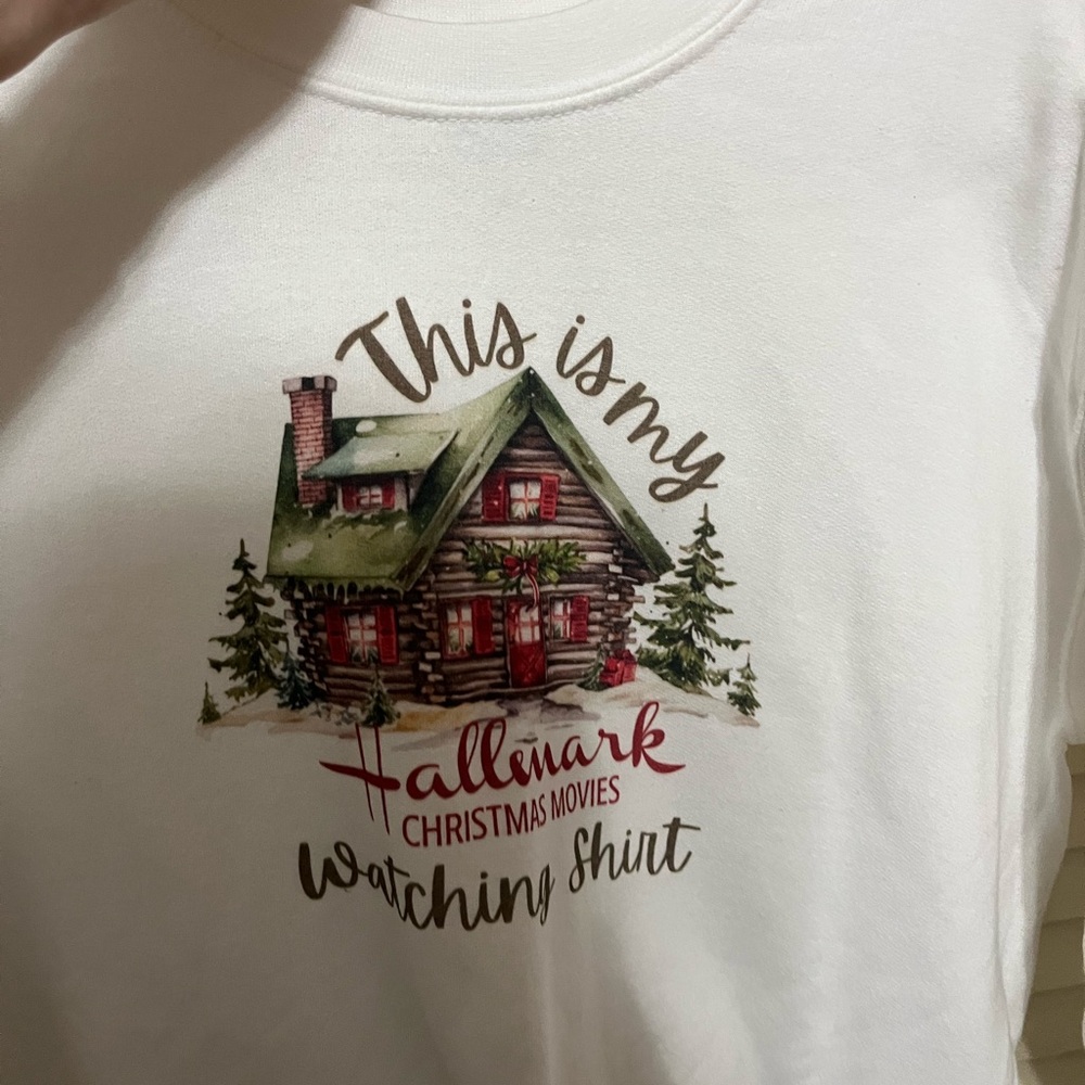 Hallmark Christmas movie sweatshirt